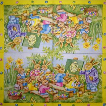 037 Rabbits:  unnatürlich - 3-ply - Ambiente